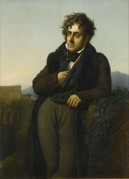 Portrait de Chateaubriand, huile sur toile, Anne-Louis Girodet de Roussy-Trioson, 1808, collection Musée d’Histoire de la Ville et du Pays Malouin