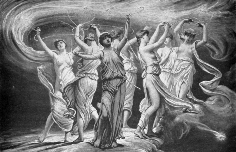 Les Sept Pléiades, illustration d'Elihu Vedder, 1900