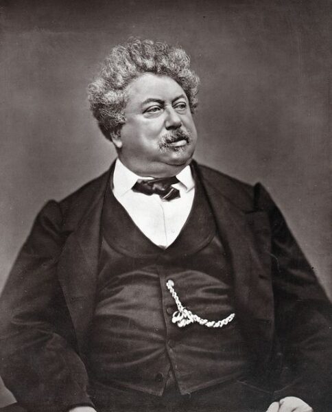 Photographie d'Alexandre Dumas père par Etienne Carjat.