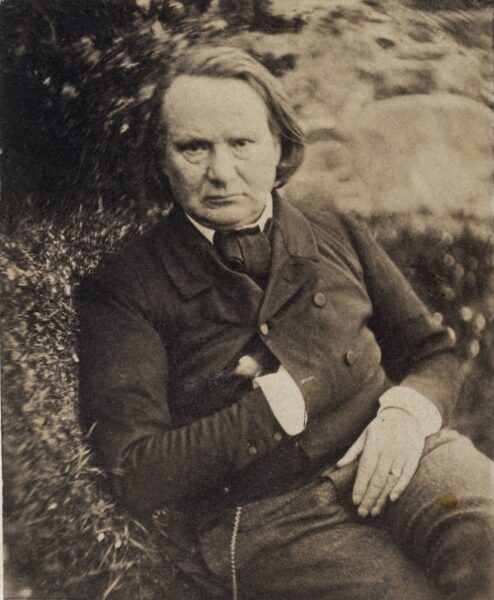 Victor Hugo photographié par son fils à l'île de Jersey.