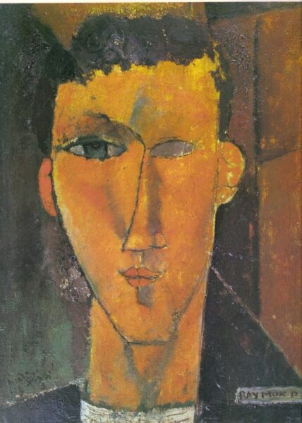 Peinture de Raymond Radiguet par Modigliani