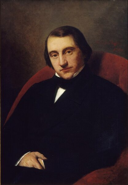 Portrait d'Ernest Renan par Henry Scheffer conservé au Musée de la Vie Romantique à Paris, 1860.