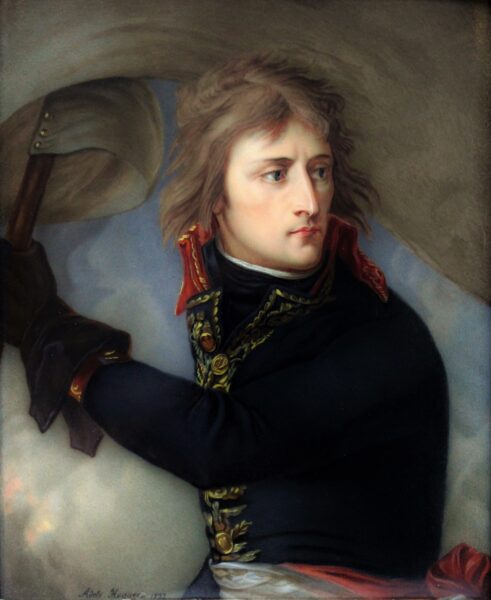 Bonaparte au pont d'Arcole par A.-F Hoguer, d'après le tableau de A.-J. Gros