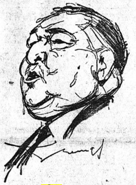 Léon Daudet (journal Le Matin du 27 octobre 1925)