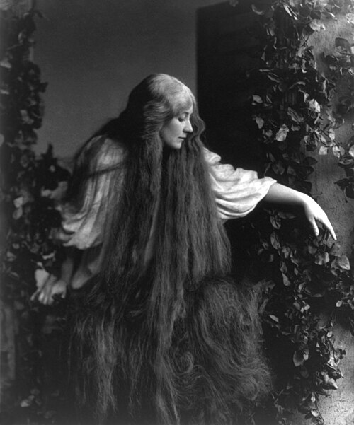 Mary Garden en Mélisande, 1908
