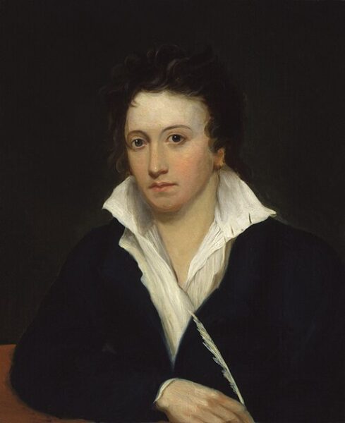 Percy Bysshe Shelley par Alfred Clint, 1819